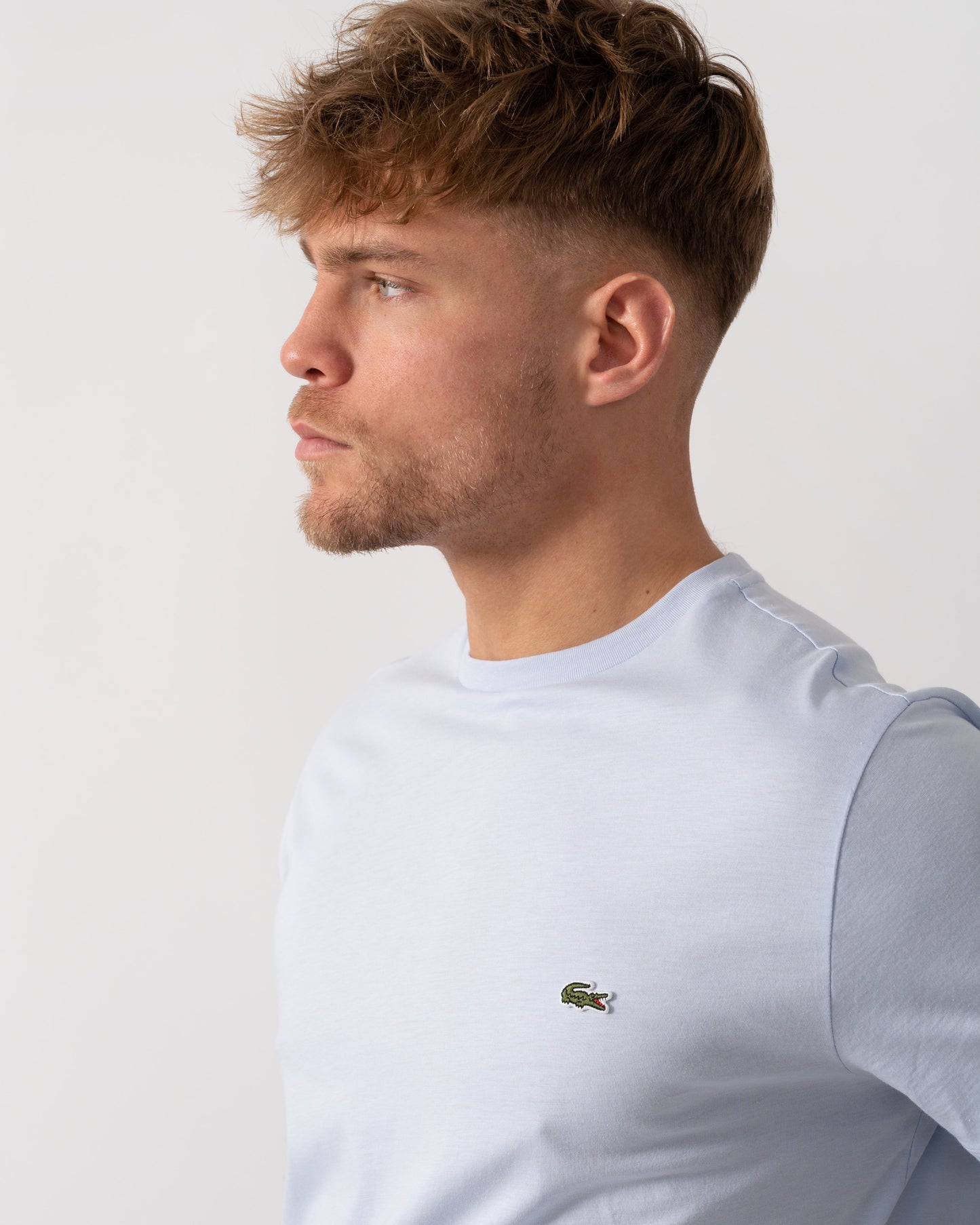Mens Crew Neck Pima Cotton Jersey T-Shirt - Phoenix Blue J2G