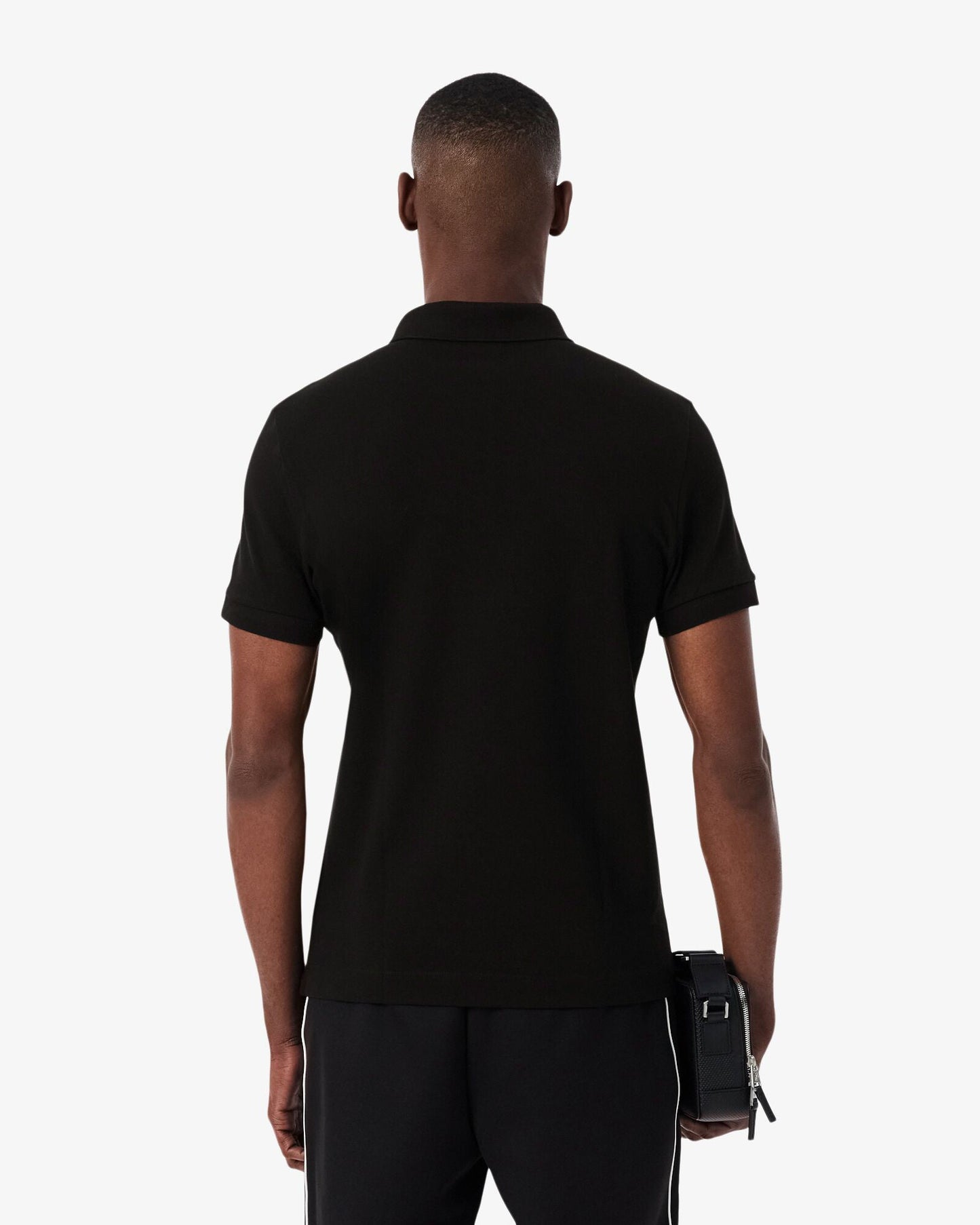 Smart Paris Mens Stretch Cotton Polo Shirt - Black 031